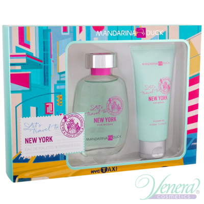 Mandarina Duck Let's Travel To New York Комплект (EDT 100ml + SG 100ml) за Жени Дамски Комплекти